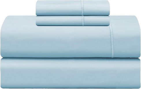 Feather & Stitch 500 TC King Size Damask Bed Sheet Set, 100% Cotton Soft Breathable Bedsheets, 4 Piece 18" Deep Pockets Sateen Weave Striped Bedding Mattress Resort Hotel Luxury- (Maple Sugar, King) in Kuwait
