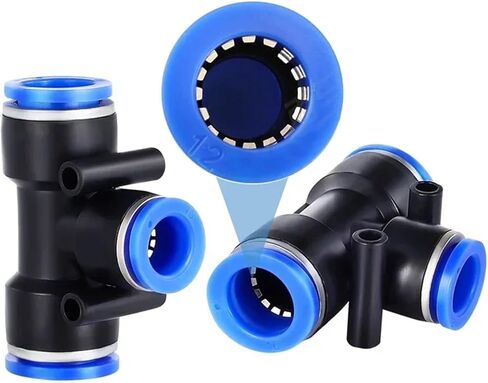Pneumatic Fittings Pipe Connectors PU PY PK PE PV SA Quick Release Connector Air Tube 8mm Push Into Hose Couping 1Pcs(PY) in Saudi Arabia