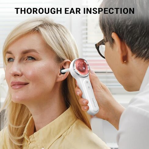 ScopeAround Otoscope, 720PHD Ear Scope Set, Digital Otoscope w/1.85in IPS Screen, Ear Wax Removal Tool Camera, Video Otoscope Ear Camera with 6 LED Lights, Compatible with Android/iPhone in Kuwait