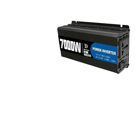 1pcs 7000W Inverter 12V/24V/48V to 110V/220V AC Overload Alarm & Cooling Fan for Construction Sites/Trucks Marine(24V to 220V(50HZ)) in Saudi Arabia