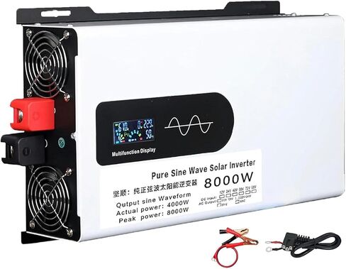 Pure Sine Wave Inverter 5000W-12000W DC 12V/24V/48V/60V/72V/96V to AC, LCD Display, Remote Control, Multiple AC Outlets for Off-Grid Lithium Battery, Efficient Power Solution in Saudi Arabia