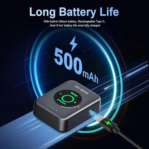 Wireless in Ear Monitor System 5.8GHz, Ultra-Low Latency Clear Stereo Monitoring, 48kHz/24-bit Audio, Rechargeable TX/RX, One-to-Many Auto-Pairing, 100ft Range, Space Gray in Kuwait