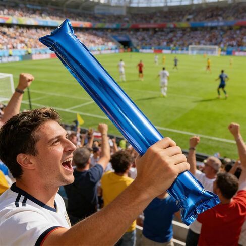32 قطعة من أعواد الهتاف القابلة للنفخ من فوساريا، 23. 6 صانعات ضوضاء من غشاء الألومنيوم للمناسبات الرياضية والحفلات الموسيقية وكرة القدم وكرة السلة in Saudi Arabia