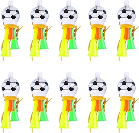 Stadium Horn, 10 Pack Mini Plastic Soccer Horns Loud Noise Maker for Football Fans for Sporting Events Soccer Football Carnival Party (Random Color) in Saudi Arabia