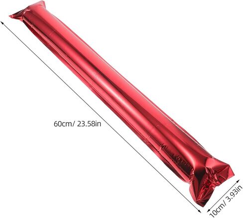 VOSAREA 32pcs Inflatable Thunder Sticks, 23. 6 Inch Red Aluminum Film Cheering Sticks, Reusable Noise Makers for Sports Events, Concerts, Parties in Saudi Arabia