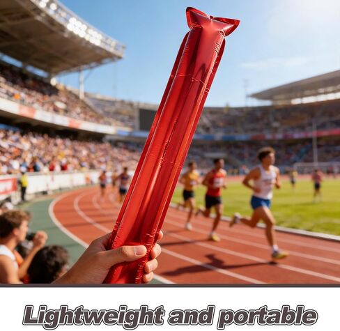 VOSAREA 32pcs Inflatable Thunder Sticks, 23. 6 Inch Red Aluminum Film Cheering Sticks, Reusable Noise Makers for Sports Events, Concerts, Parties in Saudi Arabia