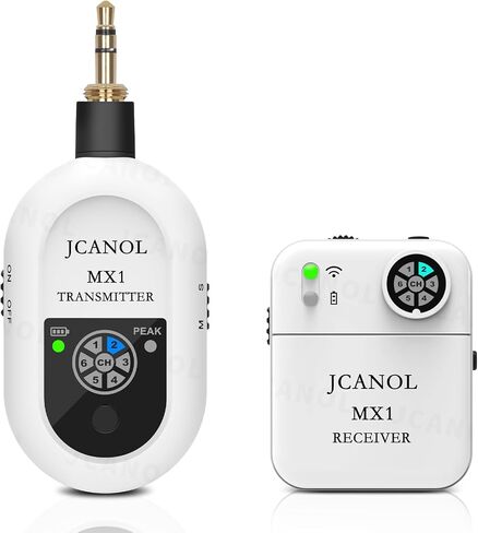 Wireless in Ear Monitor System, 2.4G Stereo Wireless IEM System with Beltpack Transmitter Receiver Auto-Pairing, 164ft for Studio, Band, Live Performance (MX1 Black) in Saudi Arabia