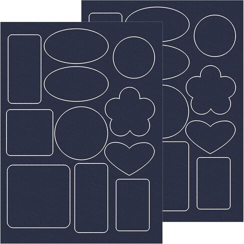 30pcs Puffer Down Jacket Patches, Self-Adhesive Nylon Puffer Jacket Repair Patch, Round Waterproof Stick on Tape for Coat Clothing Tent Sleeping Bags Ski Pants Holes Repairing- Dark Blue in Kuwait