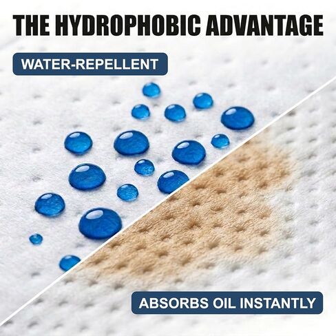 وسادات ماصة للزيت من سبيلفيتر مقاس 16 × 18 بوصة، وسادات ماصة للزيت فقط للجراج والسيارات وتنظيف الانسكابات، طبقة واحدة من مادة البولي بروبيلين الذائبة، 100 قطعة in Kuwait