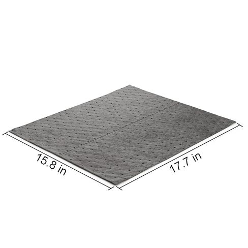 Okllen 50 Pcs Oil Absorbent Pads, 16"x18" Pigmats Spill Pads Dimpled Texture for Fast Spill Cleanup for Garage, Workshop & Industrial Use in Saudi Arabia