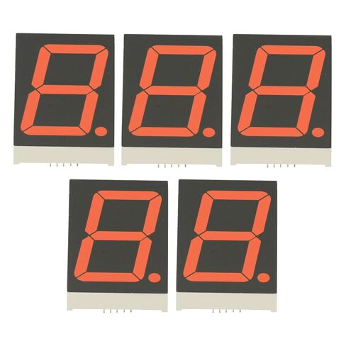 5 قطعة 1.8 بوصة LED عرض 7 قطعة 1 بت أرقام أنبوب الأحمر الكاثود المشترك الرقمي 1.8 بوصة led 7 قطعة in Saudi Arabia