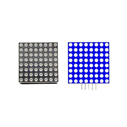MAX7219 8x8 Dot Matrix LED Display Module 5V MCU Control LED Dot Matrix for Arduino Raspberry Pi (Blue, 4 Pack) in Kuwait
