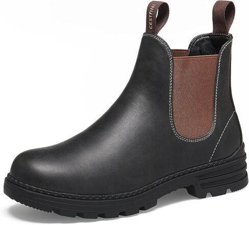 Outdoor Chelsea Hiking Boots For Women, Womens Slip On Work Shoes Waterproof, Non Slip Ankle Booties for Women Low Heel in Kuwait