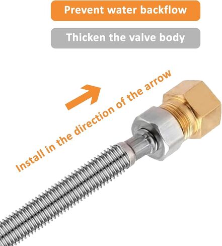 2 قطعة صمام فحص نحاسي ذو اتجاه واحد عدم إرجاع 3/4 "أنثى إلى 3/4" صمام فحص مانع التدفق الخلفي للذكر in Kuwait