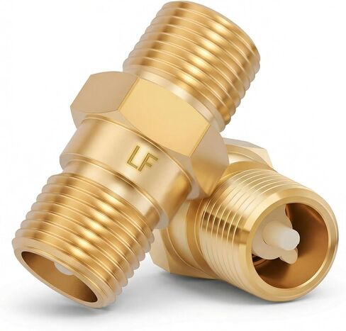 RV Freshwater Backflow Preventer Check Valve, 1/2" Male x Male NPT, Lead-Free Brass with Stainless Steel Spring, 1 Pack in Saudi Arabia