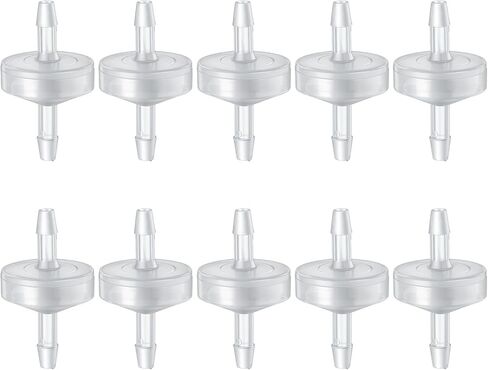 10 Pack 1/8 inch Plastic Check Valve, One Way Check Valve Hose Barb Non Return for Water Fuel Oil Air Gas (3MM) in Saudi Arabia