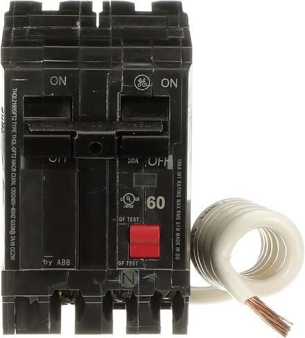 قاطع دائرة ABB Q-Line® THQL2160GFT2 60A • قاطع خطأ أرضي مزدوج القطب بقدرة 60 أمبير مع اختبار ذاتي • قاطع دائرة خطأ أرضي ثنائي القطب • مفتاح أمان كهربائي in Saudi Arabia