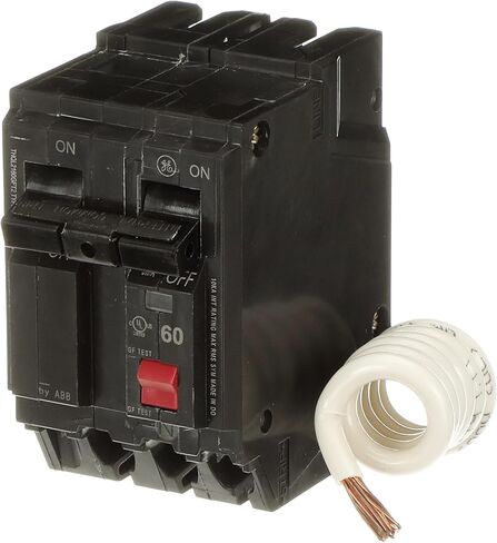 قاطع دائرة ABB Q-Line® THQL2160GFT2 60A • قاطع خطأ أرضي مزدوج القطب بقدرة 60 أمبير مع اختبار ذاتي • قاطع دائرة خطأ أرضي ثنائي القطب • مفتاح أمان كهربائي in Saudi Arabia