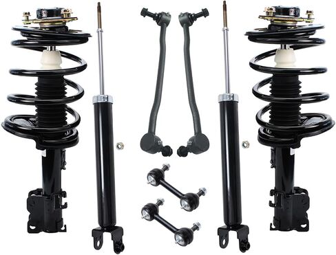 Detroit Axle - 8pc Struts Shocks Kit for 2.5L 2002-2006 Nissan Altima 2 Streat Setruts with Coil Spring Assorbly 2 Froom Extorbers 4 Front Sway Bar Links 2003 2004 2005 Resembension in Saudi Arabia