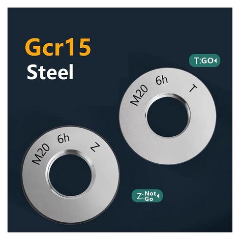 M80-M120 *2 6h Metric Thread Ring gauges 1SET(1*GO+1*NOGO) External Threads gage(M83X2 6H) in Saudi Arabia