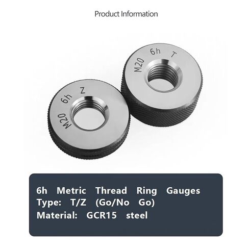 M40-M60 * 1.5 6h متري حلقة مقاييس 1 مجموعة (1 * GO + 1 * NOGO) مقياس الخيوط الخارجية (M45X1.5 6H) in Kuwait