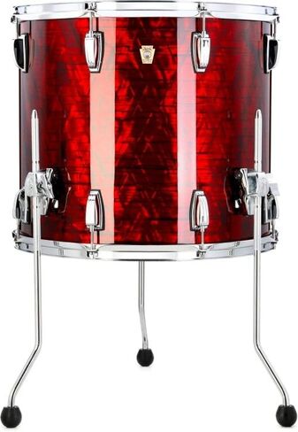 Ludwig Classic Maple Floor Tom - 16 بوصة × 18 بوصة، جامبو ريد بيرل، سويت ووتر حصريًا in Saudi Arabia