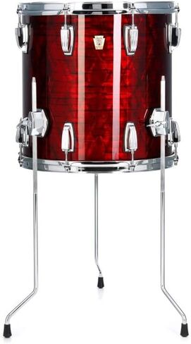 Ludwig Classic Maple Floor Tom - 14 inches x 14 inches, Jumbo Red Pearl, Sweetwater Exclusive in Saudi Arabia