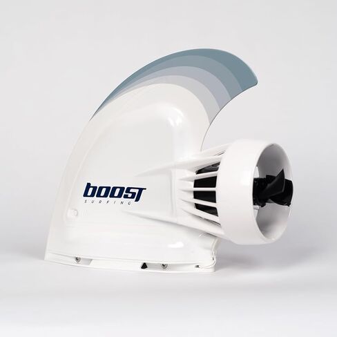 Boost Surfing Fin Plus - محرك كهربائي لألواح ركوب الأمواج، وSUPs، وقوارب الكاياك. زعانف كهربائية خفيفة الوزن وصغيرة الحجم ومقاومة للصدمات مع جهاز تحكم عن بعد. (تعزيز الزعانف بلس) in Kuwait