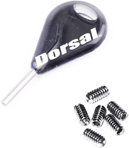 DORSAL Surfboard Fins Thruster 3 Fin Box Set Plugs with Key and Screws FCS Compatible Black Universal Glass Filled Nylon in Kuwait
