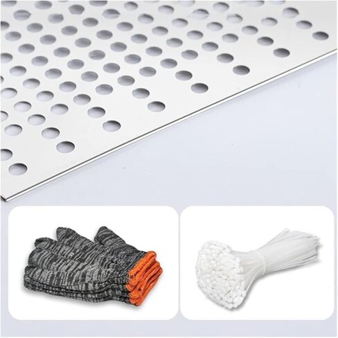Stainless Steel Perforated Sheet - Leak-Proof Window Pads, Easy Installation, Available in 0.2x1m to 0.6x1m Sizes, Durable Metal Plate for Home & Industrial Use in Kuwait