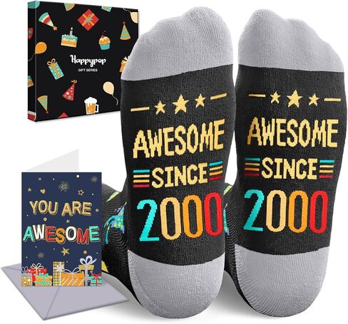 HAPPYPOP 30th Birthday Gifts Ideas - Gifts for 30 Year Olds Women Men, 30th Birthday Socks With Greeting Card in Kuwait