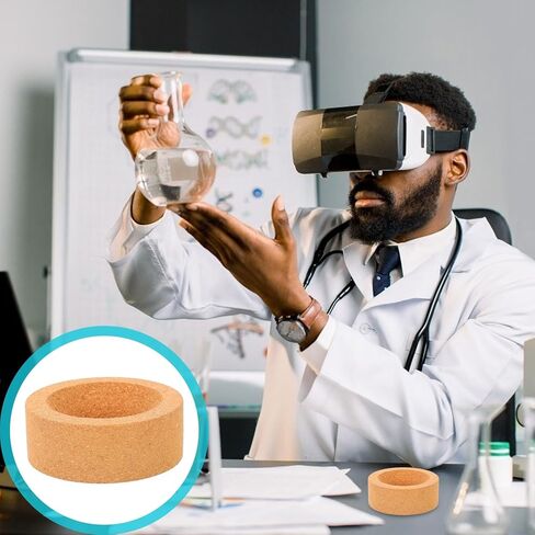 2pcs Cork round Bottom Flask Stand 80mm Laboratory Flask Support Holder Pad for Experimental Glassware Base Holder in Saudi Arabia