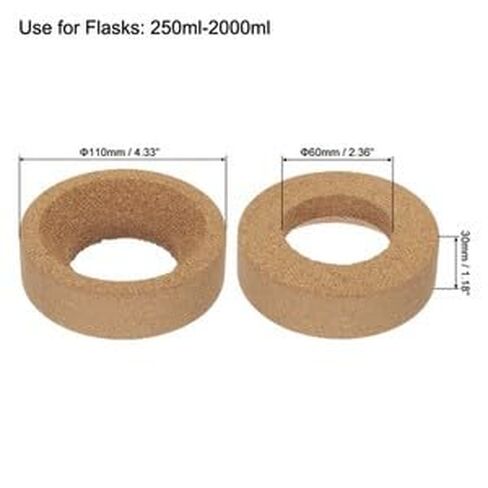 #US مختبر قارورة دعم الفلين حامل 110 مللي متر قطر حامل لقوارير 250 مللي-2000 مللي 4 قطعة in Kuwait