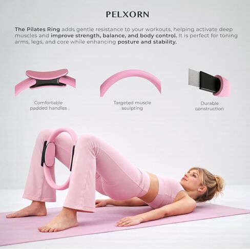 Pilates Set Kit, 13 Pcs. Pilates Equipment with Resistance Bands, Pilates Ball and Ring for Full Body Workout, Home Pilates Kit for Women in Saudi Arabia