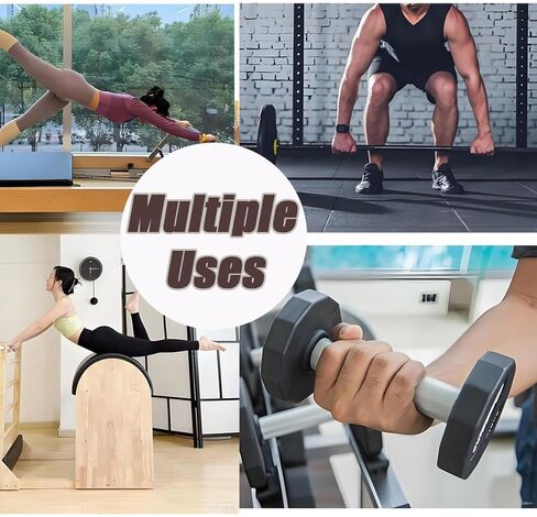 6PCS Pilates Non Slip Mat, Anti Slip Hand Workout Pads, Cuttable Grips Gloves for Yoga, Pilates, Dumbbell, Pull Ups Gym Exercise in Saudi Arabia