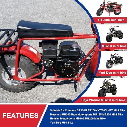 68'' Mini Bike Drum Brake Cable for Baja Warrior Mb165 Mb200 Yerf-Dog Coleman CT200U BT200X CT200u-ex Massimo MB200 Hensim Motorsports Predator 212cc Engine Mini Bike Red in Kuwait