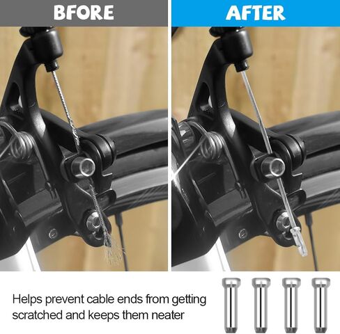 Ainiv Universal Bicycle Brake Cable Kit, Bike Shift Cable and Drive Cables Set with 2 V-Brake Manifold (90 Degrees) for Mountain, Road, Racing, Electric Bicycle in Kuwait