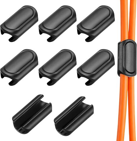 8 Pcs Bicycles Brake Cable Fixed Clips Bike Brake Shifter Cable Housing Guide Clips Road Bike Cables Clip Frame Buckle Bicycles Fixed Clip Clipping 4mm and 5mm Cables Housing or Hose Together in Saudi Arabia