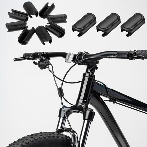 8 Pcs Bicycles Brake Cable Fixed Clips Bike Brake Shifter Cable Housing Guide Clips Road Bike Cables Clip Frame Buckle Bicycles Fixed Clip Clipping 4mm and 5mm Cables Housing or Hose Together in Saudi Arabia
