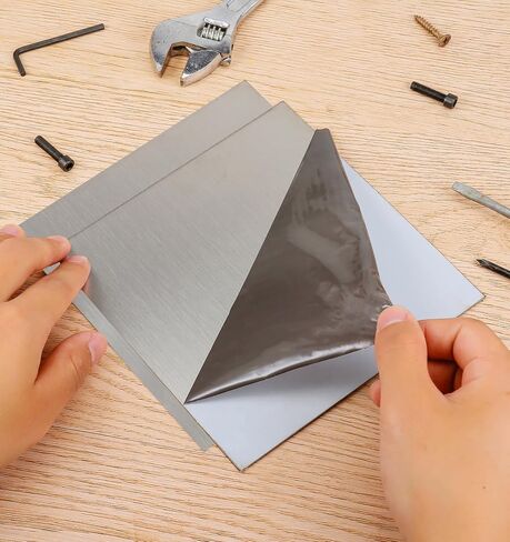 304 ورقة من الفولاذ المقاوم للصدأ - 6 بوصة × 6 بوصة × 0.04 بوصة، صفائح معدنية من الفولاذ المقاوم للصدأ، 3 قطع من صفائح الفولاذ المقاوم للصدأ in Kuwait