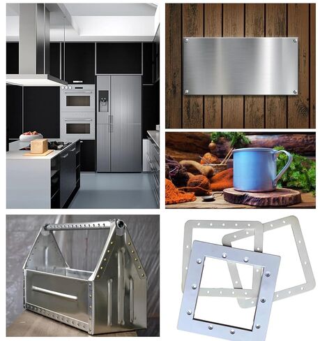 304 ورقة من الفولاذ المقاوم للصدأ - 6 بوصة × 6 بوصة × 0.04 بوصة، صفائح معدنية من الفولاذ المقاوم للصدأ، 3 قطع من صفائح الفولاذ المقاوم للصدأ in Kuwait