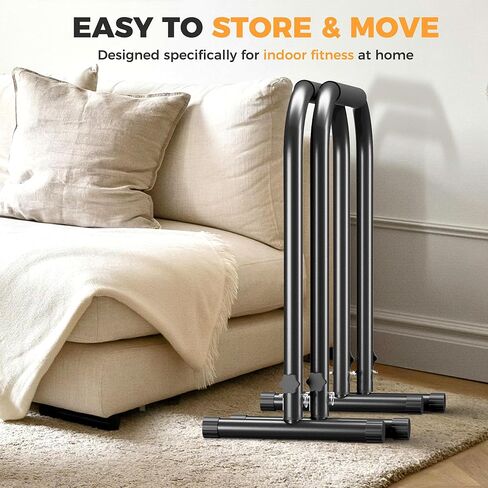 Outdoor Basic Adjustable Dip Bar Station - Heavy Duty Parallel Bars, Extra Tall & Thickened Steel Design for Home Gym, Calisthenics & Strength Training in Kuwait