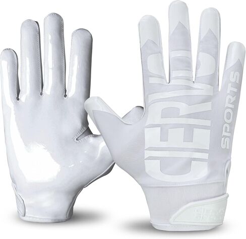 Football Receiver Gloves for Adult & Youth Skin-Fit Tacky Grip Youth Football Gloves in Kuwait