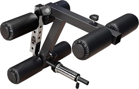 مرفق تمديد الساق DF106 - قابل للتعديل بالكامل لتدريب الساق المعزولة في صالة الألعاب الرياضية المنزلية - سعة 300 رطل - لوحة محملة باللوحة القياسية والأولمبية لتدريب القوة من Deltech Fitness in Kuwait