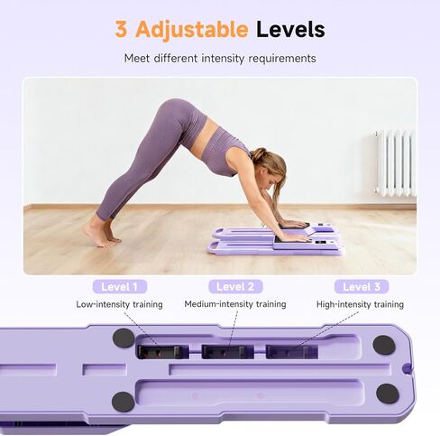 معدات تمرين آلة التزلج القابلة للطي، آلة تمرين الساق، لوح بيلاتيس متعدد الوظائف، آلة إصلاح بيلاتيس in Kuwait