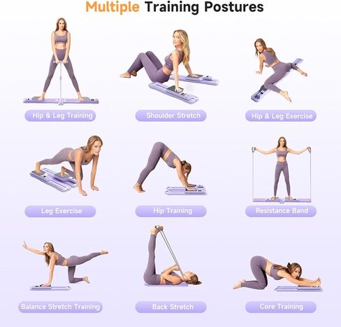 معدات تمرين آلة التزلج القابلة للطي، آلة تمرين الساق، لوح بيلاتيس متعدد الوظائف، آلة إصلاح بيلاتيس in Kuwait
