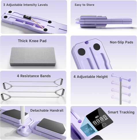 معدات تمرين آلة التزلج القابلة للطي، آلة تمرين الساق، لوح بيلاتيس متعدد الوظائف، آلة إصلاح بيلاتيس in Kuwait