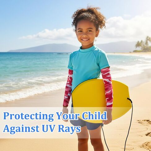 14 Pairs Arm Sleeves for Kids, Baseball Basketball Sport UV Sun Protection Breathable Quick Drying Cooling Arm Compression Covers for Girls, Boys in Saudi Arabia