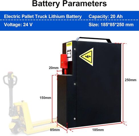 24V 20Ah Lithium Battery Fit for Xilin, APOLLOLIFT Full Electric Pallet Jack, T Tory Carrier Electric Pallet Jacks Truck for Warehouse in Kuwait