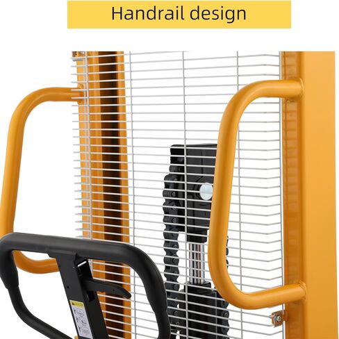 APOLLOLIFT Manual Pallet Stacker with Straddle Legs 1100lbs Capacity 63" Lift Height Adjustable Forks in Saudi Arabia